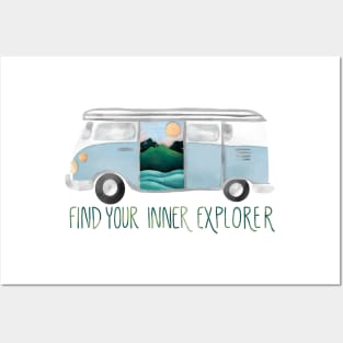 Find Your Inner Explorer Van Life Posters and Art